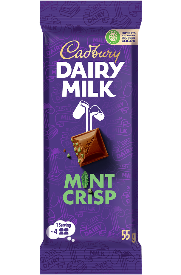 Cadbury Dairy Milk Mint Crisp 55g