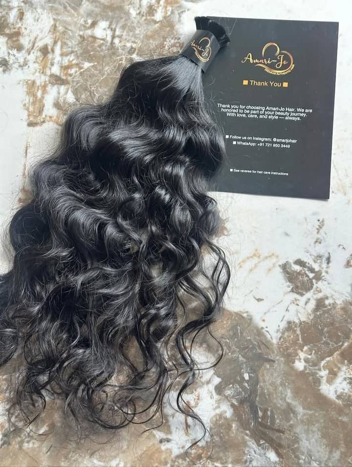 Raw Indian Wavy Bulk Braiding Hair