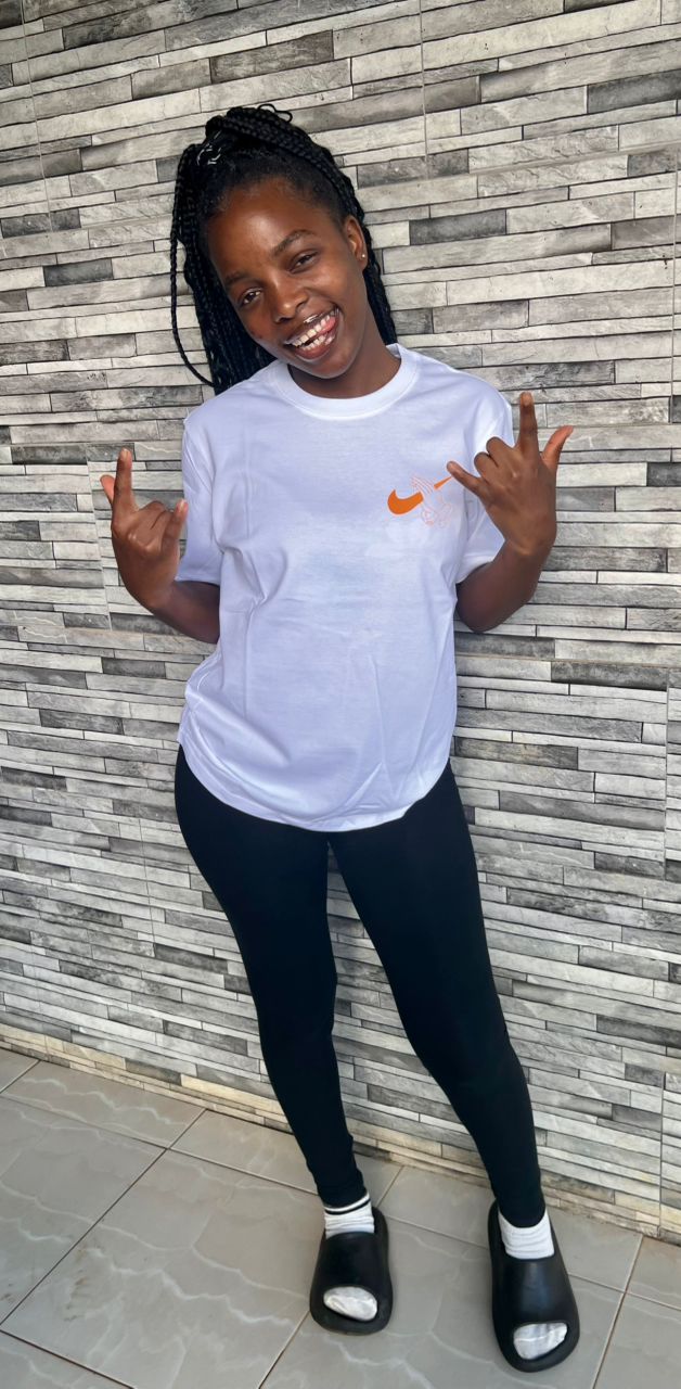 Nike Orange Logo T-Shirt (Cotton)