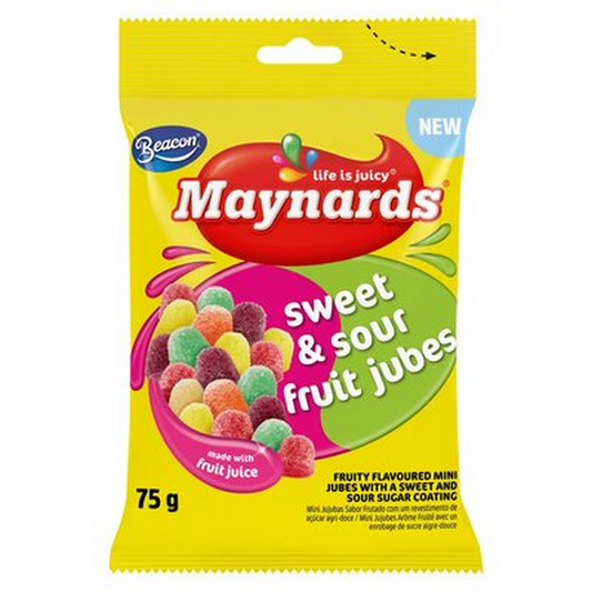 Maynards Sweet & Sour Fruit Jubes 60g